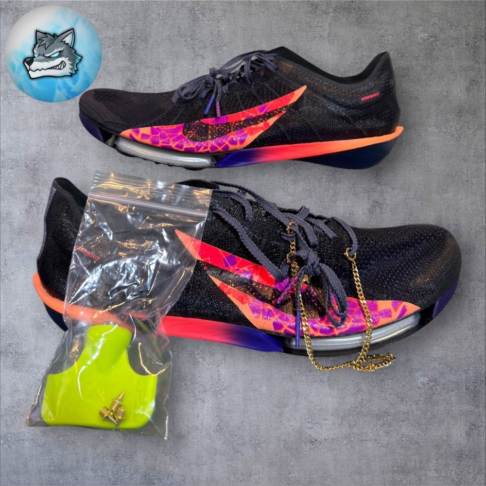 Nike Victory 2 Glam Track & Field Spikes Light Carbon Mens 12 IM9130-001 New